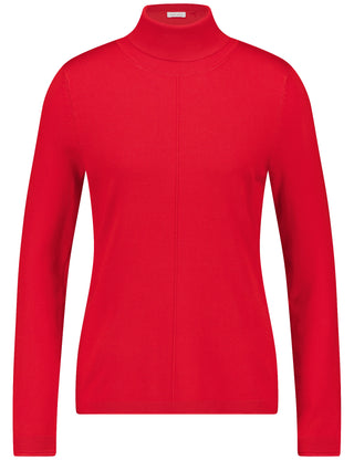 Softer Rollkragenpullover mit Armschlitzen