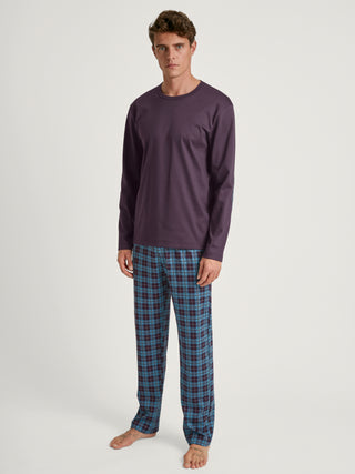 HERREN Pyjama, plum