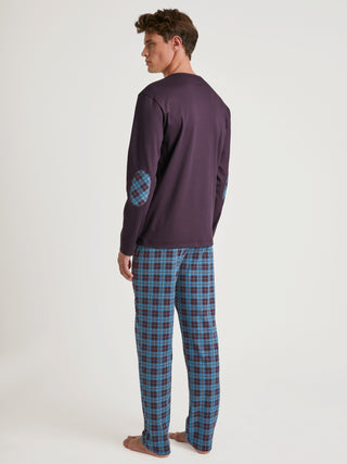 HERREN Pyjama, plum