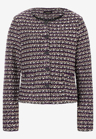 Bouclé Jerseyjacke  Herbst-Kollektion