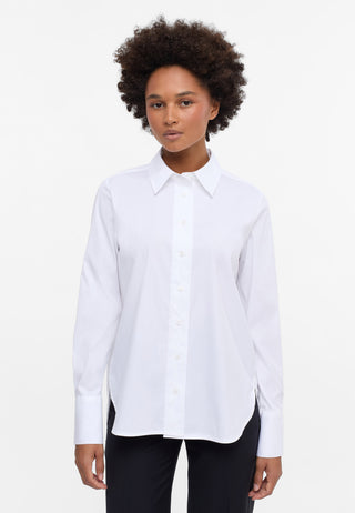 Signature Shirt Bluse Popeline Langarm