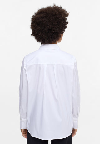 Signature Shirt Bluse Popeline Langarm