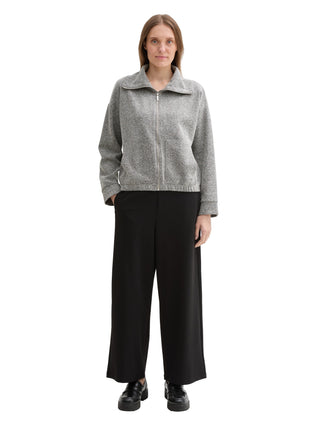 Sweatjacke mit Kragen