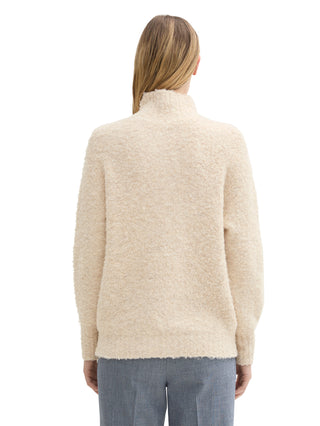 Lockerer Bouclé Pullover