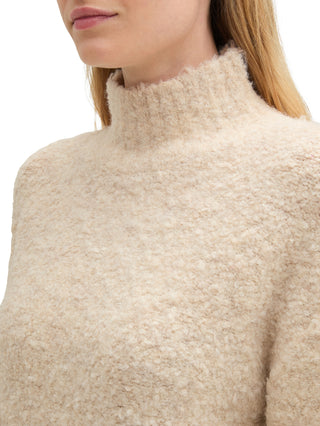Lockerer Bouclé Pullover