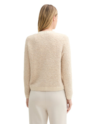 Bouclé Cardigan mit Wollanteil