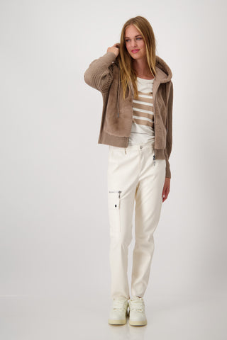 Strickjacke, milk chocolate