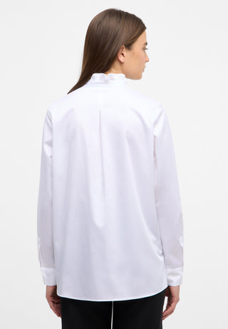 Satin Shirt Bluse Satingewebe Langarm
