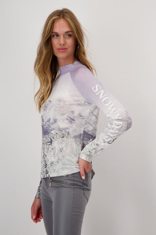 Pullover, soft lilac gemustert