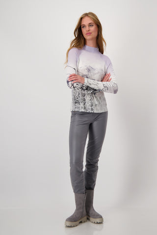 Pullover, soft lilac gemustert