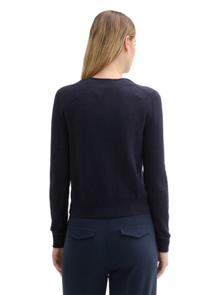 Strickjacke mit Wollanteil