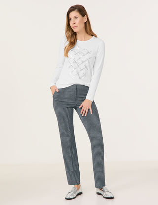 Langarmshirt mit Paillettenzier