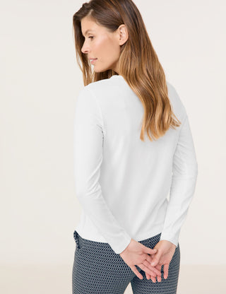 Langarmshirt mit Paillettenzier