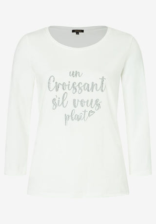 Shirt mit Frontprint  ecru  Winter-Kollektion