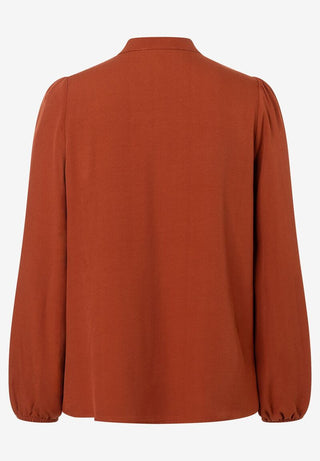 Viskosebluse  rusty brown  Winter-Kollektion