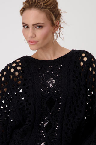 Pullover, schwarz