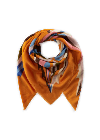 Winterwarmes XL-Tuch im Retro-Design