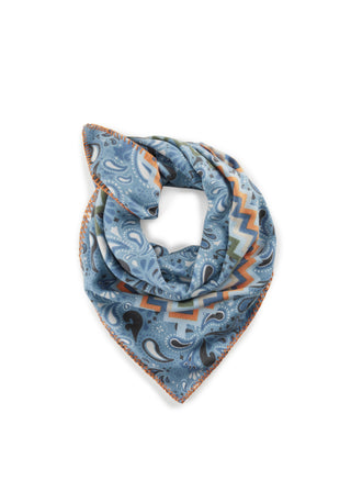 Kaschmirweiches Dreieieckstuch mit Paisley-Muster