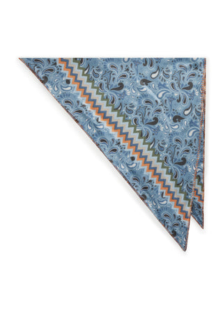 Kaschmirweiches Dreieieckstuch mit Paisley-Muster