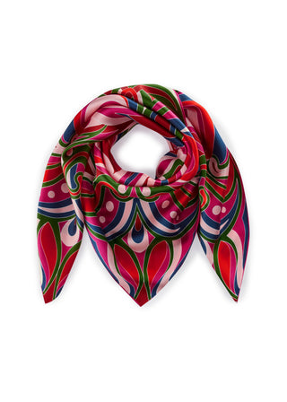 Premium Tuch aus reiner Seide mit Paisley-Muster
