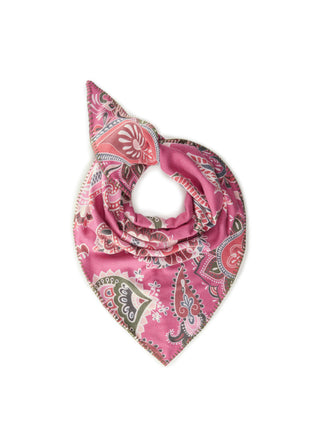 Kaschmirweiches Dreieckstuch mit Paisley-Muster