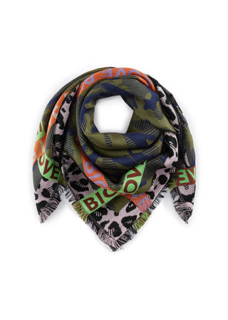 Warmes Jacquard-Tuch mit gewebtem Multimix-Muster
