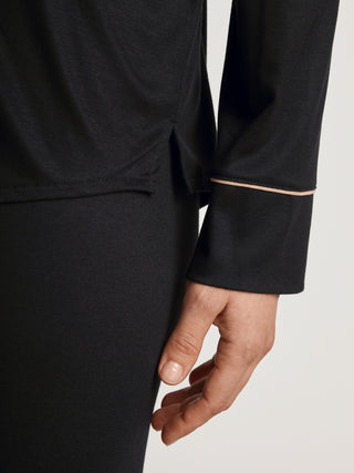 DAMEN Pyjama, schwarz
