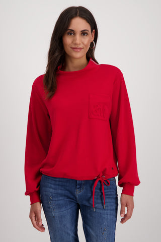 Sweatshirt, deep red