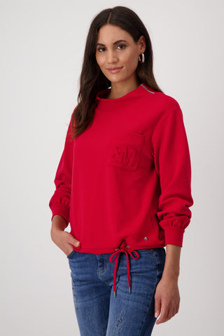 Sweatshirt, deep red