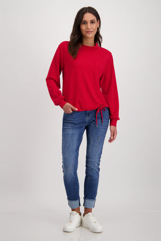 Sweatshirt, deep red