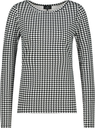 Pullover, schwarz gemustert
