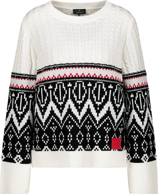 Pullover, off-white gemustert