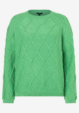 Pullover mit Rautenstruktur  soft warm green  Frühjahrs-Kollektion