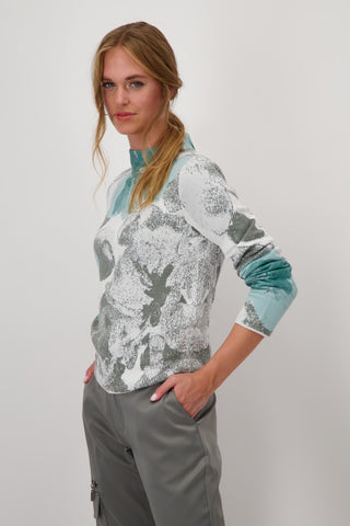 Pullover, peppermint gemustert