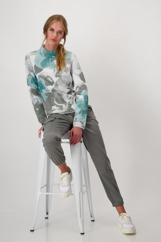 Pullover, peppermint gemustert