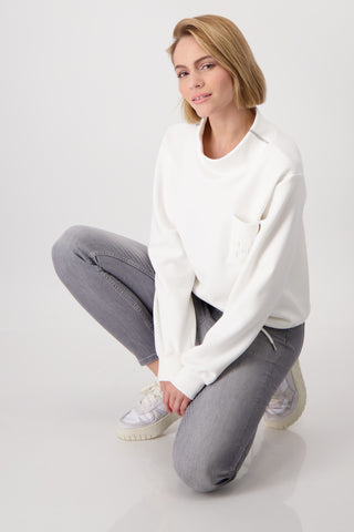 Sweatshirt, off-white