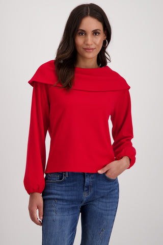 Sweatshirt, deep red