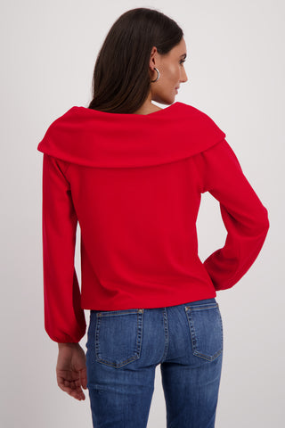 Sweatshirt, deep red