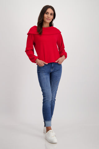 Sweatshirt, deep red