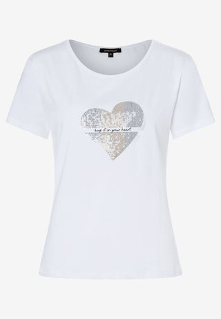 T-Shirt mit Pailletten-Herz  Frühjahrs-Kollektion