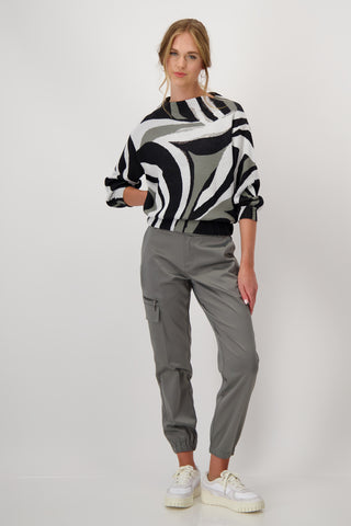 Pullover, forest gemustert