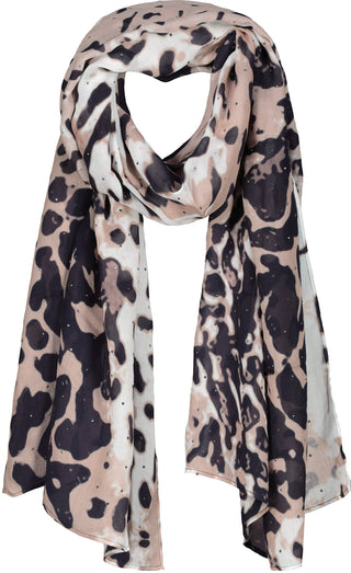 Schal, creamy beige gemustert