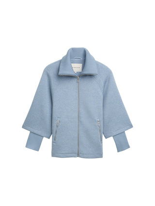 Cape Jacke in Melange Optik