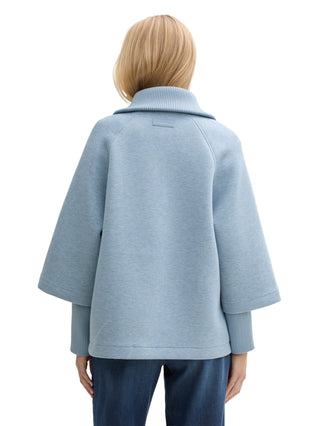 Cape Jacke in Melange Optik