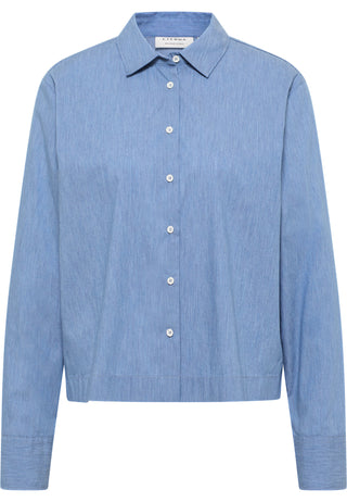Bluse Fake Denim Langarm