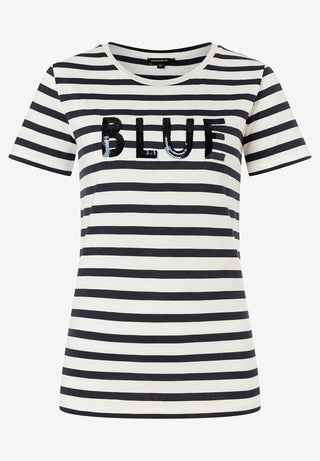 Streifenshirt mit Paillettenschrift  Frühjahrs-Kollektion