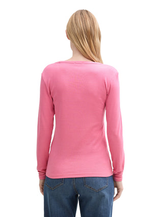 Basic Langarmshirt mit Rundhalsausschnitt