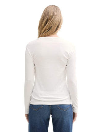 Basic Langarmshirt mit Rundhalsausschnitt