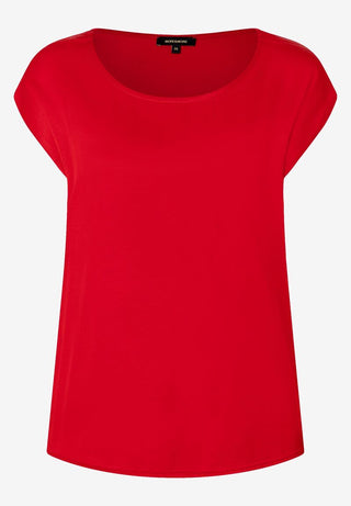 Shirt mit Satinfront  soft red  Frühjahrs-Kollektion