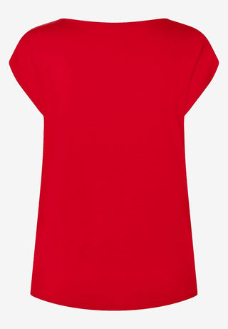 Shirt mit Satinfront  soft red  Frühjahrs-Kollektion